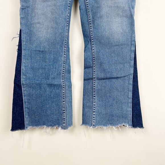 Anthropologie Paige Colette Crop Kick Flare High Rise Waisted Cropped Jeans 28 - Picture 8 of 12